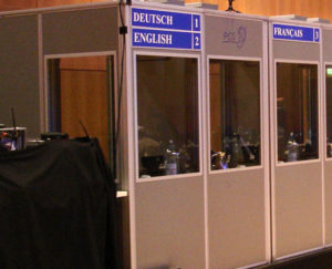 Interpreting booths